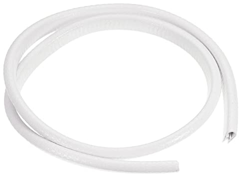 PATIKIL Gummi Kante Verkleidung Metall Scharfe Deck 1mx8mmx15mm Weiß | Kantenschutz U Channel Guard Eckschutz Dichtung Streifen, für Skateboard Tisch Tür Fenster