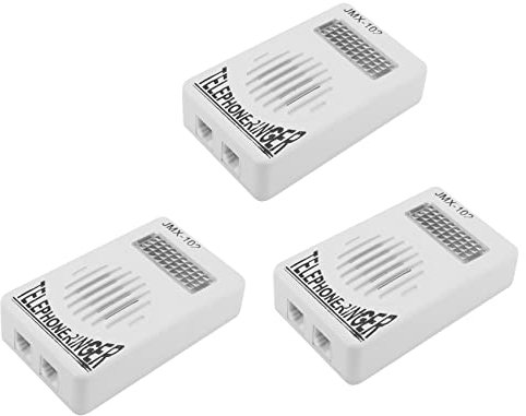 Zunedhys 3X RJ11 Adapter Louder Telephone Ring Flash Amplifier Ringer for Landline Telephone