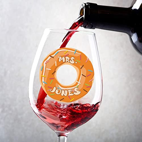 Rimego Juego de 2 copas de vino con nombre personalizado, regalo de copa de vino tinto personalizado, regalo de fiesta, bar, regalo de cumpleaños, vasos de 11 onzas