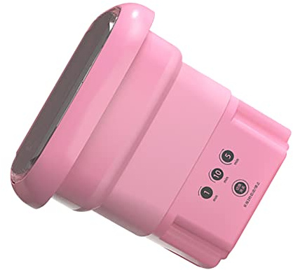 Portable Washing Bucket, Widely Applicable For Dormitory Mini Washer Spin Dryer (Pink)