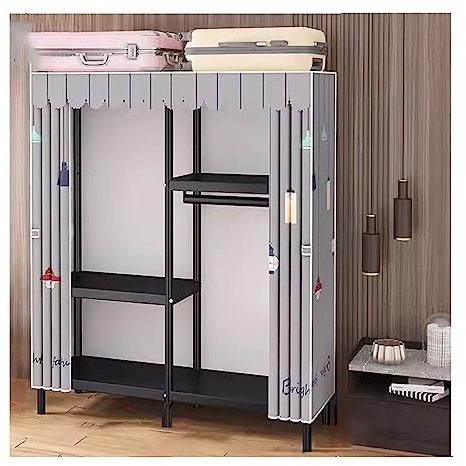LAMEDOAT Robuster Schrank-Organizer, 68,89 Zoll Kleiderständer zum Aufhängen von Kleidung, großer Kleiderständer für Kleiderschrank, Schlafzimmer (Farbe: Grau a, Größe: 140 x 45 x 175 cm)