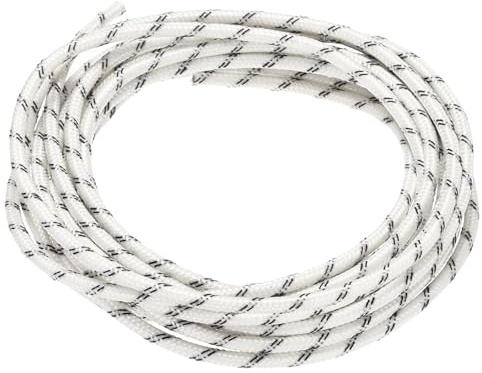 QUARKZMAN 3 Mètre/9,8ft 14AWG Câble Tressé en Silicone Flexible Noir Blanc | Haute Température -60 à 300 Degrés Celsius Câble Électrique Résistant Isolé pour l'Industrie