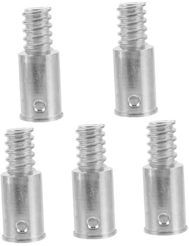 minkissy Gewinde Für Besenstiel 5 Stück Amerikanische Aluminiumlegierung Mit Gewindekopfabdeckung 25 Mm Durchmesser Aluminiumlegierung Edelstahl Sprüheisen Holzstange Außengewindekopf 25 Mm Besenstiel