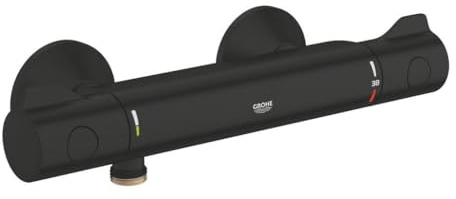 GROHE Grohtherm 800 Thermostat-Brausebatterie matt schwarz - 1022022430