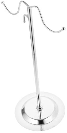 BUGUUYO Stainless Steel Towel Holder Für Handtücher Freistehender Badezimmer Handtuchständer Mit Stabiler Basis Und Kompaktem Design Für Arbeitsplatte Oder Waschtisch