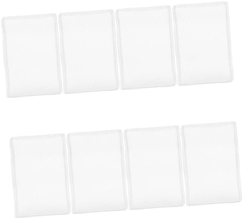 Compact Dish Sponge 8pcs Bamboo Fiber Washing Cloth | White, Reusable Set for Kitchen Tasks, Dual Side Design, 8pcs Pack for Routine Cleaning