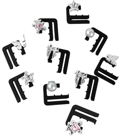 Colexy 10 Stück Verstellbare Hosenbund Clips,Hosen Expander Button,Nagelfreie Taillenschnallen,Nähfreiknopf Button Pins Abnehmbarer,DIY Jeansknopf Hosen Clips