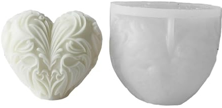 Stampo a forma di cuore in gesso per decorazione da scrivania, gioielli fatti a mano per appassionati di aromaterapia, stampi per realizzare regali in gesso