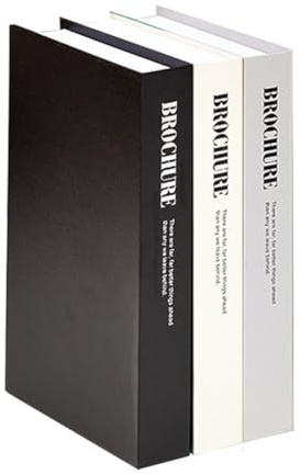 SEWACC Livres Décoratifs Factices Modernes en Papier 3 Pièces pour Étagère | Surface Lisse, Design Réaliste et Créatif, Usage Déco Maison, Café ou Boutique, Lot de Trois Couleur Aléatoire