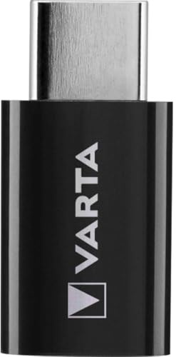 VARTA Micro USB Adapter auf USB C zum Laden und Synchronisieren für Laptops, Tablets, Smartphones, MP3 Player, Navigationssysteme, E-Reader, Bluetooth-Headsets