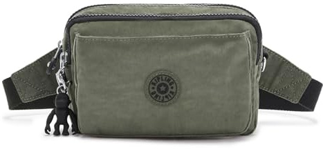 Kipling ABANU MULTI Small crossbody convertible to waistbag, Green Moss (Green)