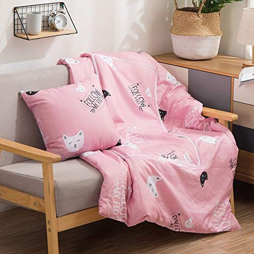 Reisedecke Weiche 2-in-1 Flugzeugdecke 2 In 1 Spandex Kissen Decken Dicke Kissen-Spielraum-Kissen Büro Liegesessel Sofa Backseat GCSQF1023 (Color : 2, Size : 40cm x 40cm)