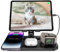 Caricabatterie a induzione per iPhone, caricabatterie wireless 4 in 1 per iPhone 15 Pro Max/14/13, stazione di ricarica per iPad, caricatore cablato per tablet, ricarica wireless per iwatch 9/8/7/SE,