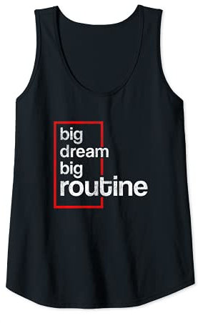 Damen Cheer Top Motivierendes Cheerleading, Rot und Schwarz Tank Top