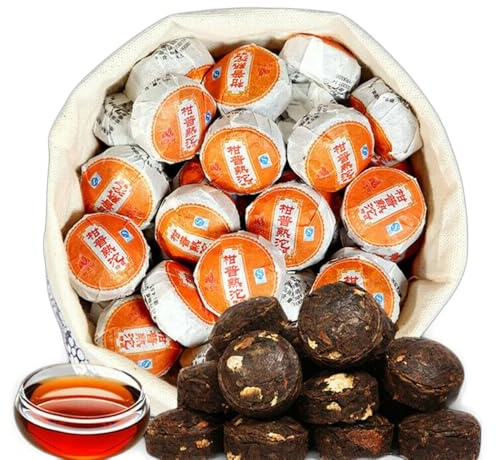 500g Yunnan Petit Gâteau De Thé Puerh Chinois Zeste De Mandarine Puer Thé Noir
