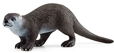 Schleich WILD Life | Fischotter 14865 | 2 x 8 x 3 cm | Spielfigur ab 3 Jahren | detailgetreue Tierfiguren | detailgetreue Tierfigur | Geschenk für Jungen und Mädchen