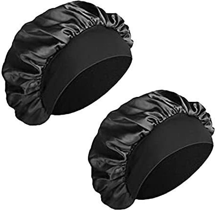 2 Stück Seidenhaube Zum Schlafen,Satin Haarhaube Bonnet für Die Nacht,Schlafhaube Seide,Weiche Bonnet Sleep Cap,Atmungsaktive Schlafmütze Damen Mädchen | Weiche Bonnet Sleep Cap,Atmungsaktive Schlafmütze Damen Mädchen für Die Nacht