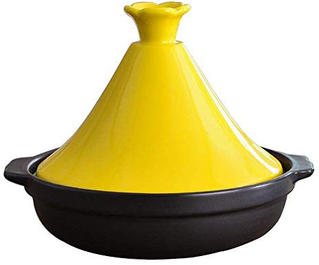 Tapete de Baile, cazuela de Arcilla, cazuela de Hierro Fundido, cazuela de Horno con Tapa, cazuela de inducción Ovalada, Resistencia a Altas temperaturas (B)