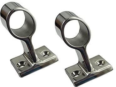 IKOCHI 2 stücke 316. Edelstahl-Handschienen-Montage-Mitte-Halterung-Stütze 7/8 Zoll 1 Zoll Marineboot-Hardware-Sitz for 22mm und 25mm Tube (Color : 25mm)