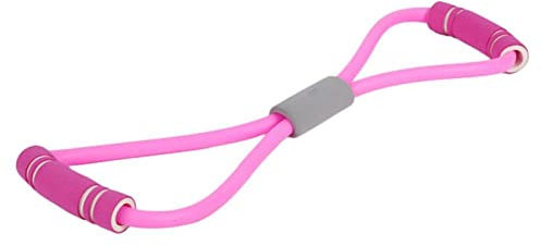 Chest Puller 8 Word Chest Expander Seil Workout Muscle Fitness Gummi Elastische Widerstandsbänder (Color : Pink)