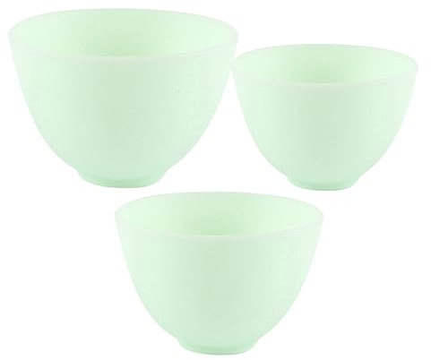 SUPVOX Lot de 3 bols applicateurs pour le visage – Bols mélangeurs pour produits de soins de la peau, masques faciaux, épices et sauces – Silicone, petit, moyen, grand