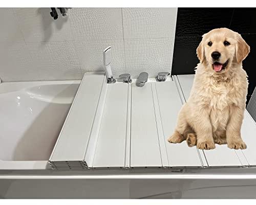badewannenablage badewannenabdeckung Faltbare aus PVC mit einem Gewicht von 40 kg, wasserdichtem Badewannendeckel, 1,2 cm Dicker Badezimmer-Lagerregal-Isolierabdeckung, Staubplatte, anpassba
