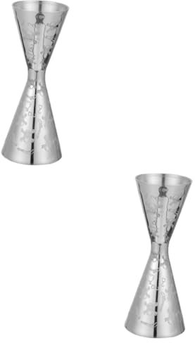 Alipis 2pièces Jigger à Cocktails Acier avec Échelle De Mesure Outil pour Et Amateurs De