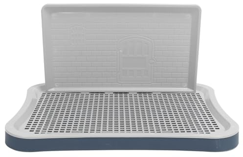dsheng Plateau D'entraînement de Toilette pour Chien, Toilettes pour Chien avec Mur, Plateau de Toilette D'entraînement en pour Chiot pour Animaux de Grande Taille, de Petite et