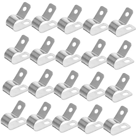 Artibetter 50stücke Kabelklemmen Aus Edelstahl Für Kabelmanagement Drahtklammern Für Einfache Befestigung Von Kabeln Wand Praktische Kabelclips