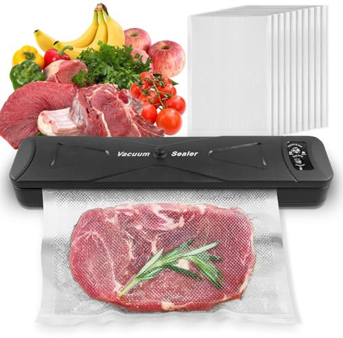 Machine Sous Vide Alimentaire: Appareils de Mise Sous Vide, Appareil Sous Vide Alimentaire Professionnelle, Machine Sous Vide pour Aliments Viandes Légumes Fruits, avec Sac Sous Vide Alimentaire