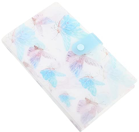 Healeved Álbum De Exhibición De Calcomanías Para Manicura 100 Páginas Multifuncional Ligero Para Coleccionistas De Pegatinas Decoración De Uñas