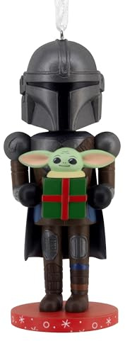 Hallmark Christmas Ornament, Star Wars: The Mandalorian and Grogu Nutcracker Ornament, Gifts for Star Wars Fans