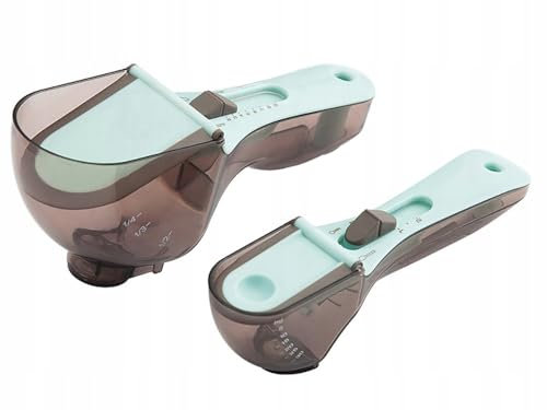 2 pezzi cucchiai misurini · misurini da cucina · mestolo misurino · gadget cucina · regolabile