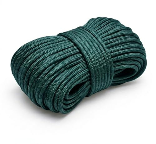 BricoShopping Cuerda para cortinas venecianas, 3 mm, 20 m, resistente a los rayos UV, multiusos, ideal para riel, cortina, trenzas náuticas, jardinería, camping, Scooby-Doo, merceria Scubidu (verde