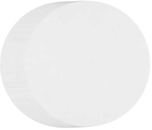 KEILEOHO 200 Stück 30cm Weiß Rund Backpapier, Runde Grillpapier BBQ Papier, Pergamentpapier Zuschnitte für Grillen, Pfannen, Dampf, Burger