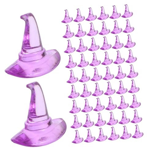 Operitacx 1 Bolsa De Figuras En Miniatura De Sombreros De Bruja - Mini Adornos De Sombreros De Bruja Para Esparcir En La Mesa Para Rellenar Jarrones De Halloween Decoración De Fiestas