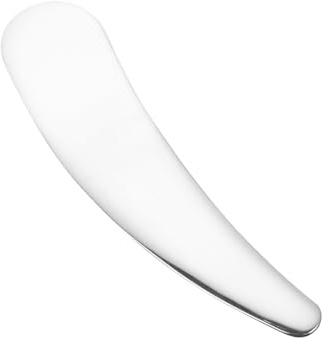 Cabilock Cuchara para Crema Facial de Acero Inoxidable Aplicador Práctico para Mascarillas y Sérums Herramienta Compacta para Cuidado de Piel y Muestras Cosméticas
