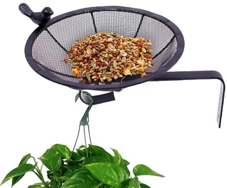 Sionhiuo Mangiatoie per Uccelli Selvatici | Alimentatore Per Uccellini Selvatici,Soluzione Resistente In Rete Per Canarini Pappagallini Fringuelli Pettirossi Giardino,Adatto A Canarini E Pappagallini