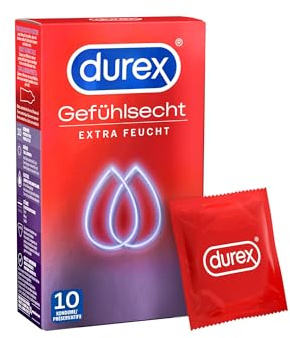 Durex Gefühlsecht Extra Feucht Kondome 10 Stück