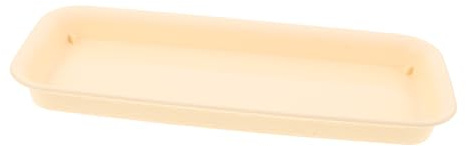 Veemoon Sottovaso Rettangolare in Plastica Bordo Ondulato Vassoio per Piante da Interno ed Esterno Leggero e Resistente Design Lungo per Fioriere Multiple su Balcone e Davanzale