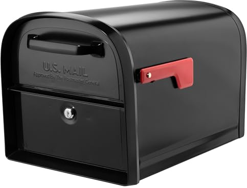 Architectural Mailboxes 6300B-10 Oasis 360 Locking Parcel Mailbox, Extra Large, Black, 6300B-10