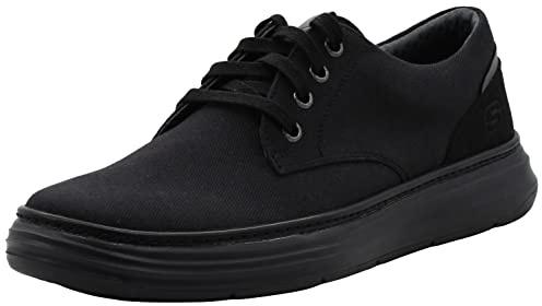 Skechers herr Ederson Moreno Canvas Oxford sko, Svart, 12