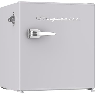 Frigidaire EFR176 1.6 cu. ft. Retro Bar Fridge with Side Bottle Opener (Moonbeam)
