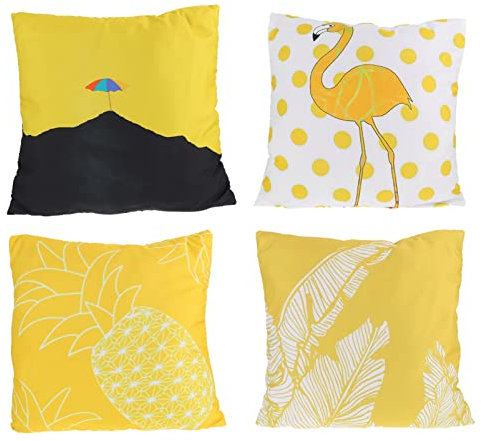 Abaodam 4pièces Housses De Coussin Carrées Imprimées pour Canapé Et Autres Meubles Intérieur Lot