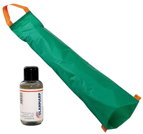 Arion Easy Slide Anziehhilfe für Kompressionssärmel Gr. M (Länge 55,5 cm) + Olanmarp Waschmittel für Kompressionsstrümpfe 50 ml- Müheloses Anziehen und optimale Pflege für den Kompressionsarmstrumpf