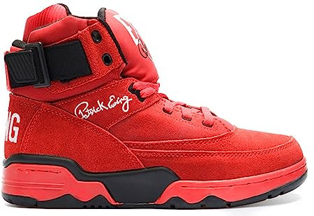 PATRICK EWING ATHLETICS 33 HI OG Red Suede/White/Black 1EW90013-601, Mehrfarbig/Meereswellen (Ocean Tides), 43 EU