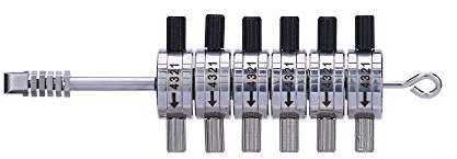 QiDAi Kfz-Dietrich- und Decoder-Werkzeug, 6-polig, professionelles Schlosser-Werkzeug, offenes Auto-Set (ein Set)