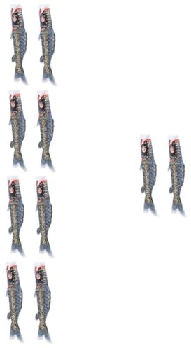 Happyyami 10piezas Bandera De Viento Forma De Japonés Para Decoración Colgante De Jardín y Patio Diseño Realista