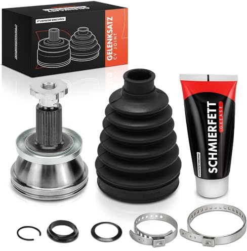 Frankberg 1x Antriebswellengelenk Gleichlaufgelenk Radseitig Vorne Kompatibel mit Polo 6C1 6R1 9A 9N 9A2 9A4 9A6 9N2 6R Toledo Cordoba Fabia Replace# 6Q0498099DX