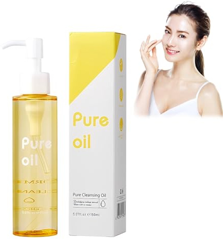 Aceite Desmaquillante, Aceite de Limpieza Puro De Maquillaje, Limpiador Facial Suave a Base De Aceite, Aceite Desmaquillante Sin Obstruir Los Poros, Sin Residuos, Para Todos Los Tipos De Piel